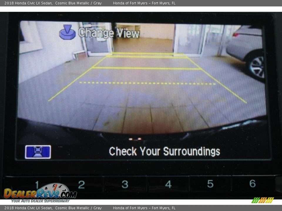 2018 Honda Civic LX Sedan Cosmic Blue Metallic / Gray Photo #17