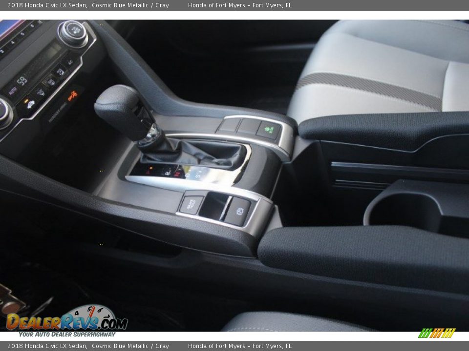2018 Honda Civic LX Sedan Cosmic Blue Metallic / Gray Photo #19