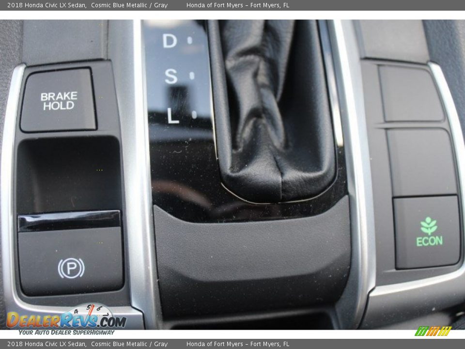 2018 Honda Civic LX Sedan Cosmic Blue Metallic / Gray Photo #20