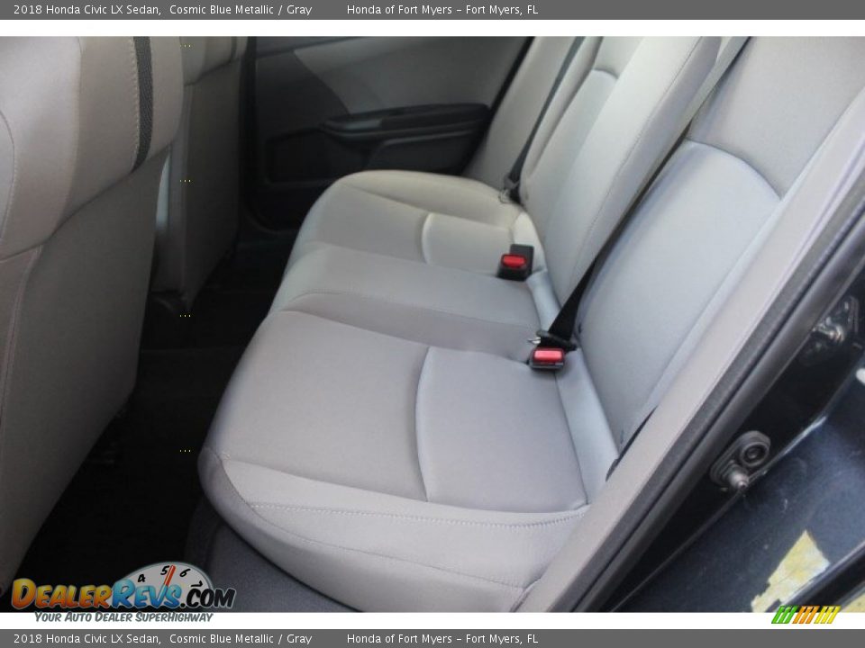 2018 Honda Civic LX Sedan Cosmic Blue Metallic / Gray Photo #24