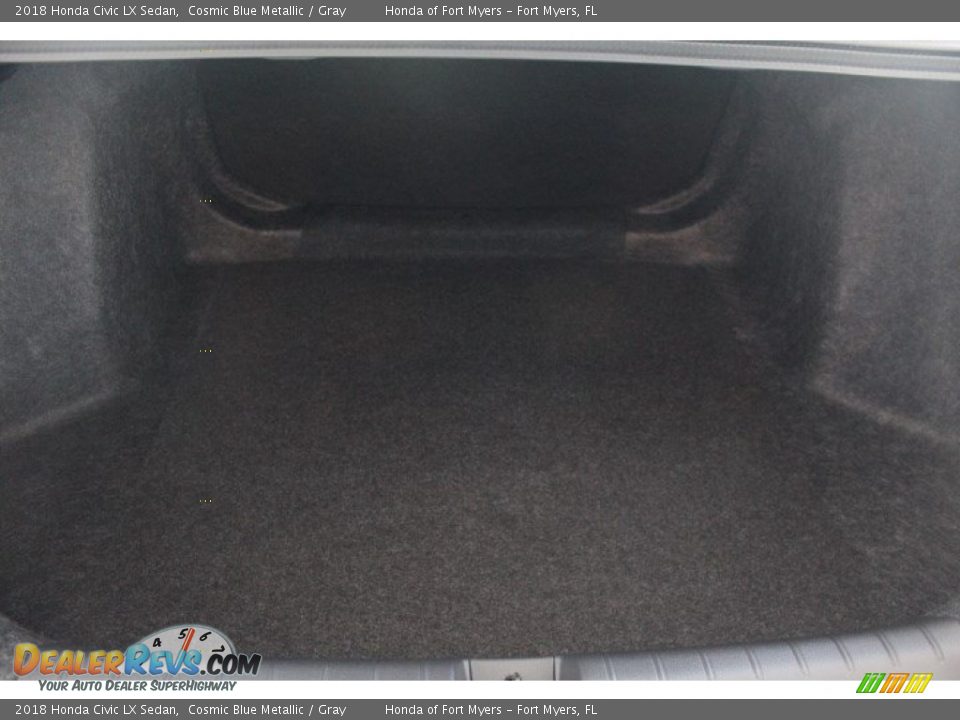 2018 Honda Civic LX Sedan Cosmic Blue Metallic / Gray Photo #25