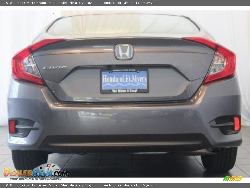 2018 Honda Civic LX Sedan Modern Steel Metallic / Gray Photo #6
