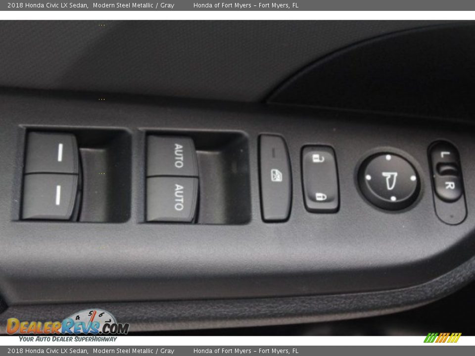 2018 Honda Civic LX Sedan Modern Steel Metallic / Gray Photo #8