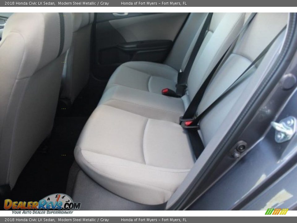 2018 Honda Civic LX Sedan Modern Steel Metallic / Gray Photo #24