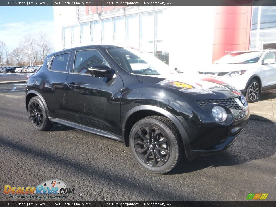 2017 Nissan Juke SL AWD Super Black / Black/Red Photo #1