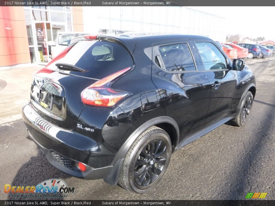 2017 Nissan Juke SL AWD Super Black / Black/Red Photo #4