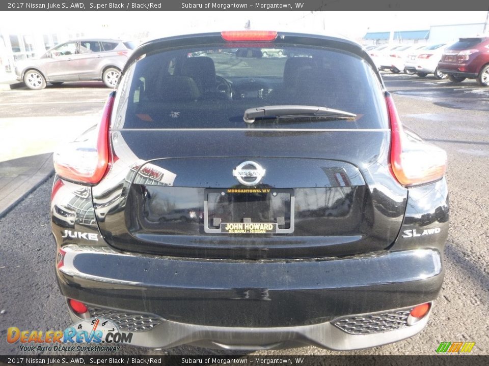 2017 Nissan Juke SL AWD Super Black / Black/Red Photo #5