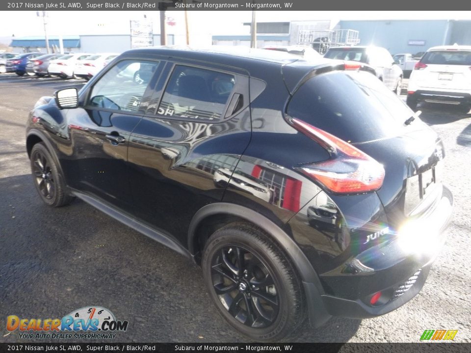 2017 Nissan Juke SL AWD Super Black / Black/Red Photo #6
