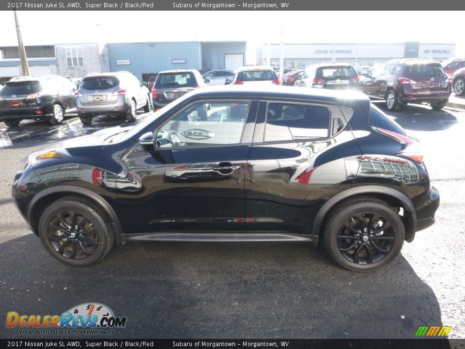 2017 Nissan Juke SL AWD Super Black / Black/Red Photo #7