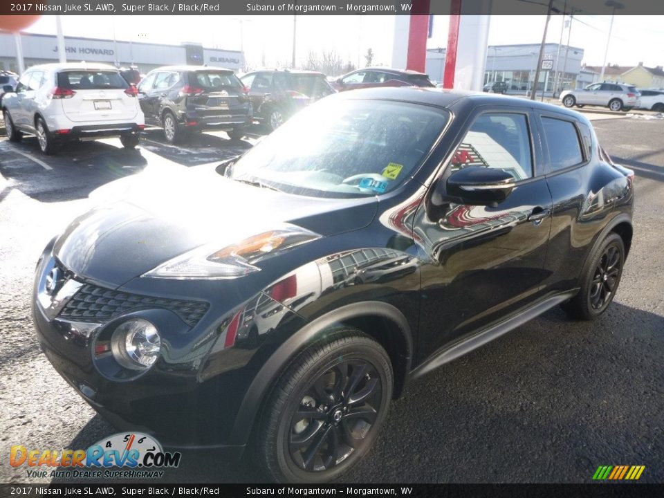 2017 Nissan Juke SL AWD Super Black / Black/Red Photo #8