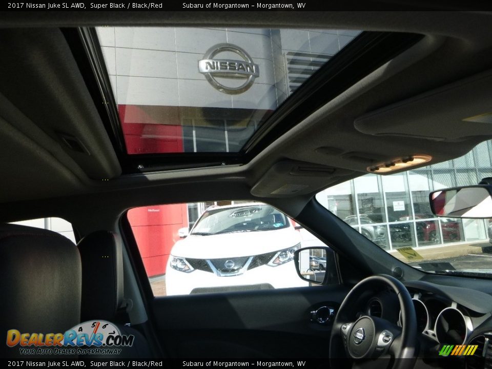 2017 Nissan Juke SL AWD Super Black / Black/Red Photo #12