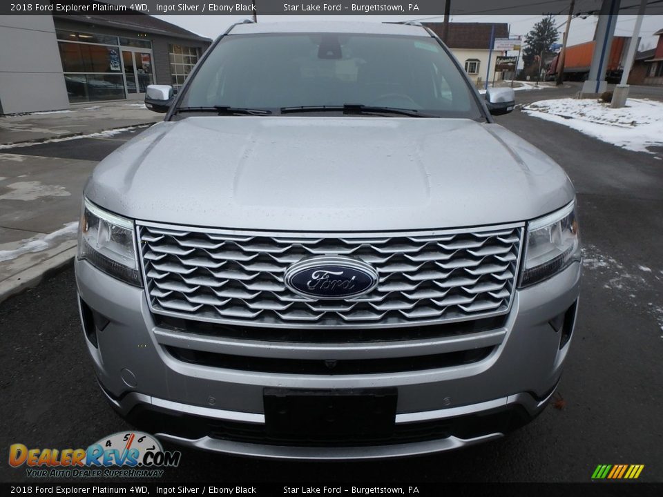 2018 Ford Explorer Platinum 4WD Ingot Silver / Ebony Black Photo #2