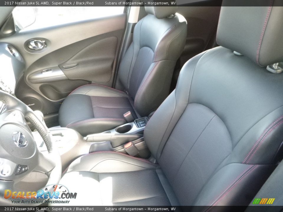 2017 Nissan Juke SL AWD Super Black / Black/Red Photo #16