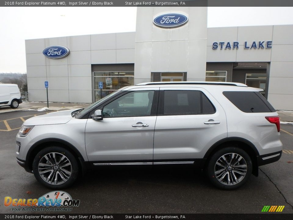 2018 Ford Explorer Platinum 4WD Ingot Silver / Ebony Black Photo #8