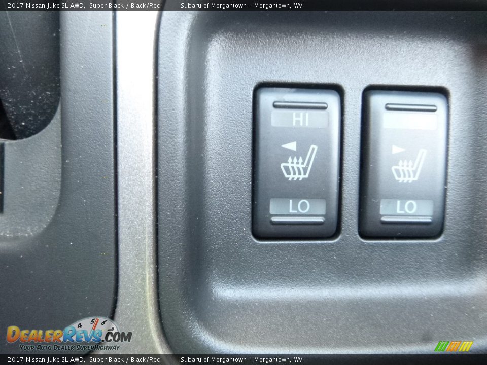 2017 Nissan Juke SL AWD Super Black / Black/Red Photo #20