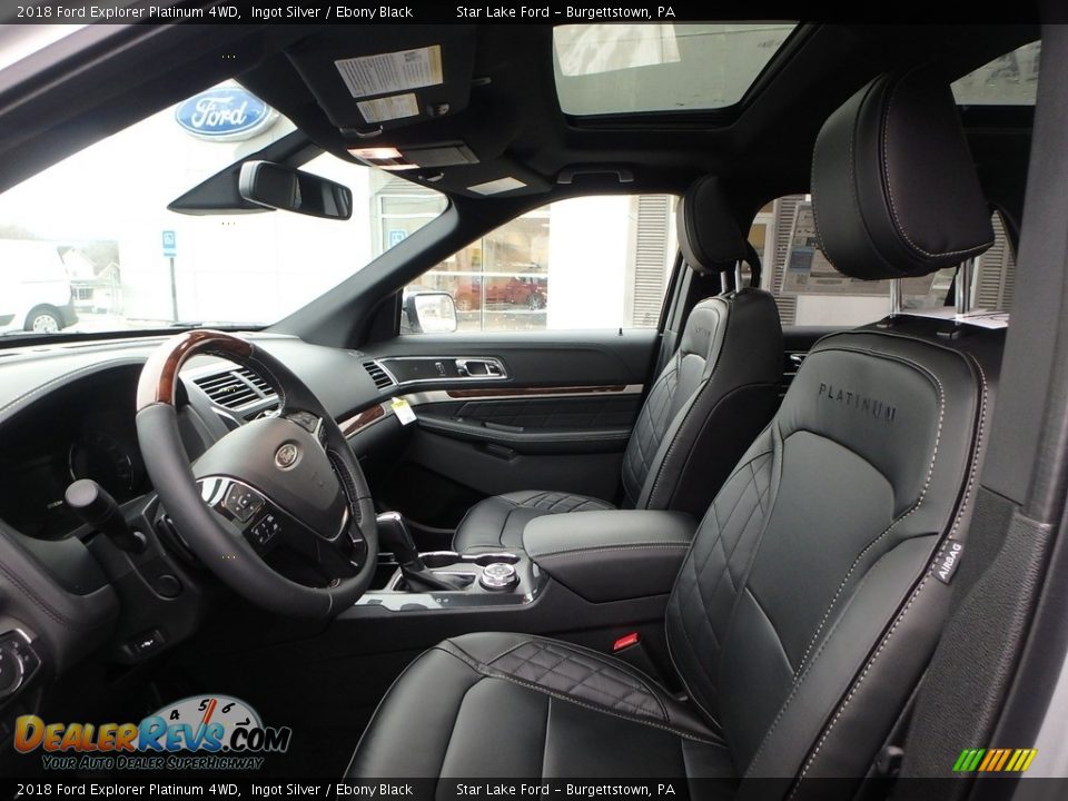 Front Seat of 2018 Ford Explorer Platinum 4WD Photo #9