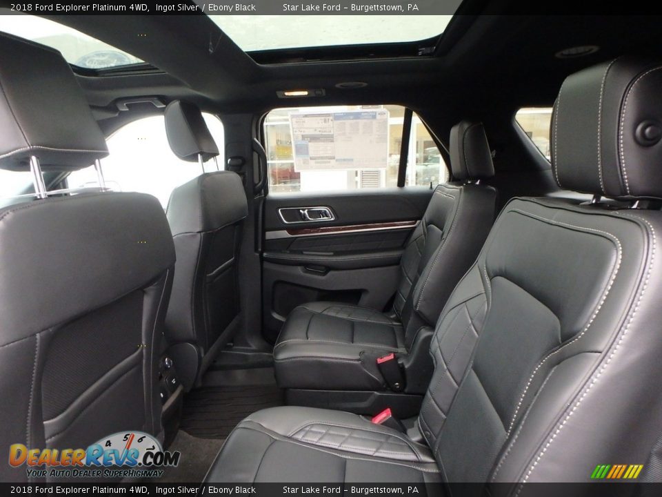 Rear Seat of 2018 Ford Explorer Platinum 4WD Photo #10