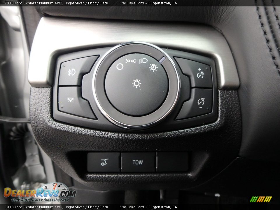 2018 Ford Explorer Platinum 4WD Ingot Silver / Ebony Black Photo #16