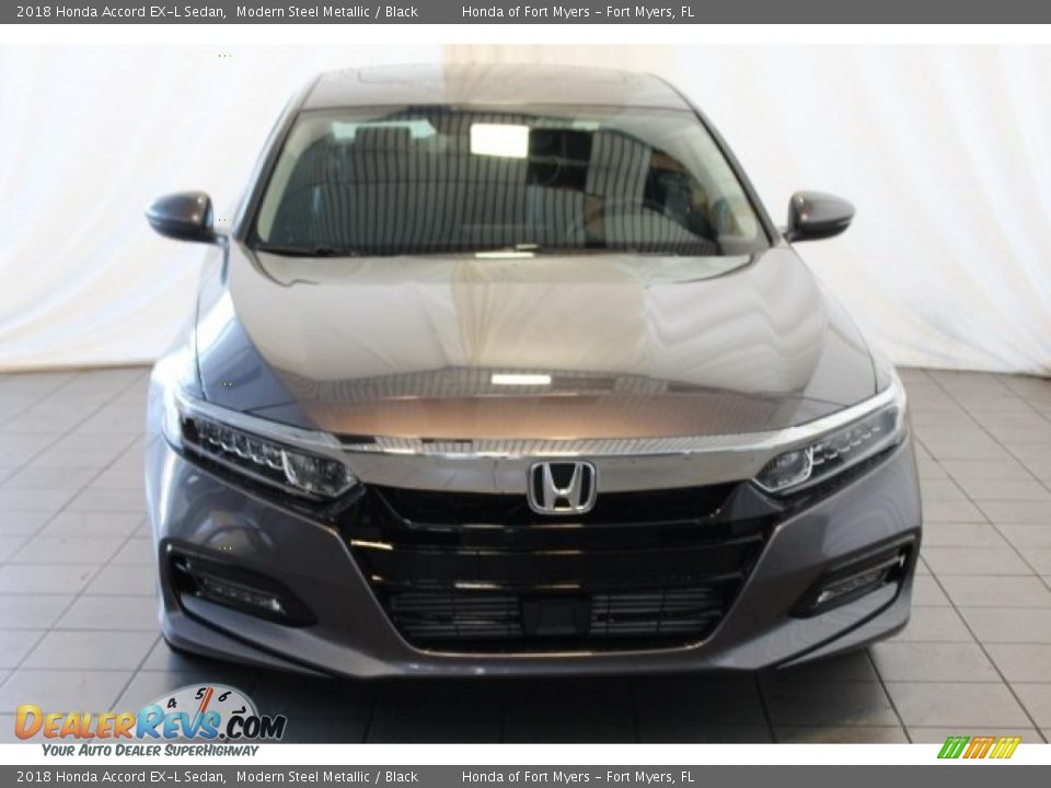 2018 Honda Accord EX-L Sedan Modern Steel Metallic / Black Photo #4