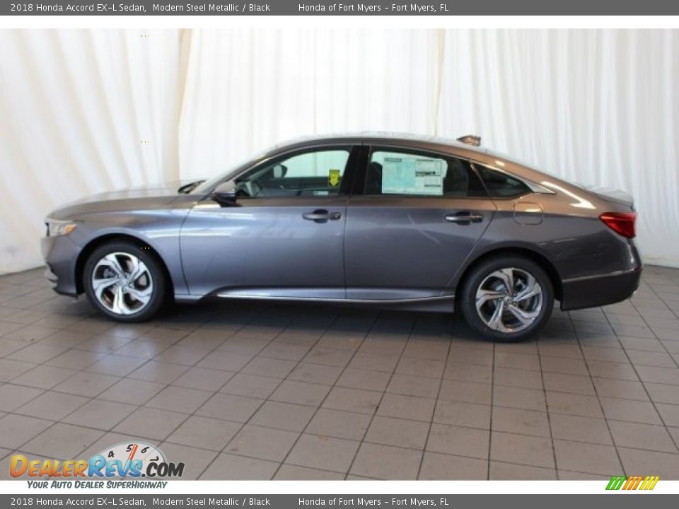 2018 Honda Accord EX-L Sedan Modern Steel Metallic / Black Photo #5