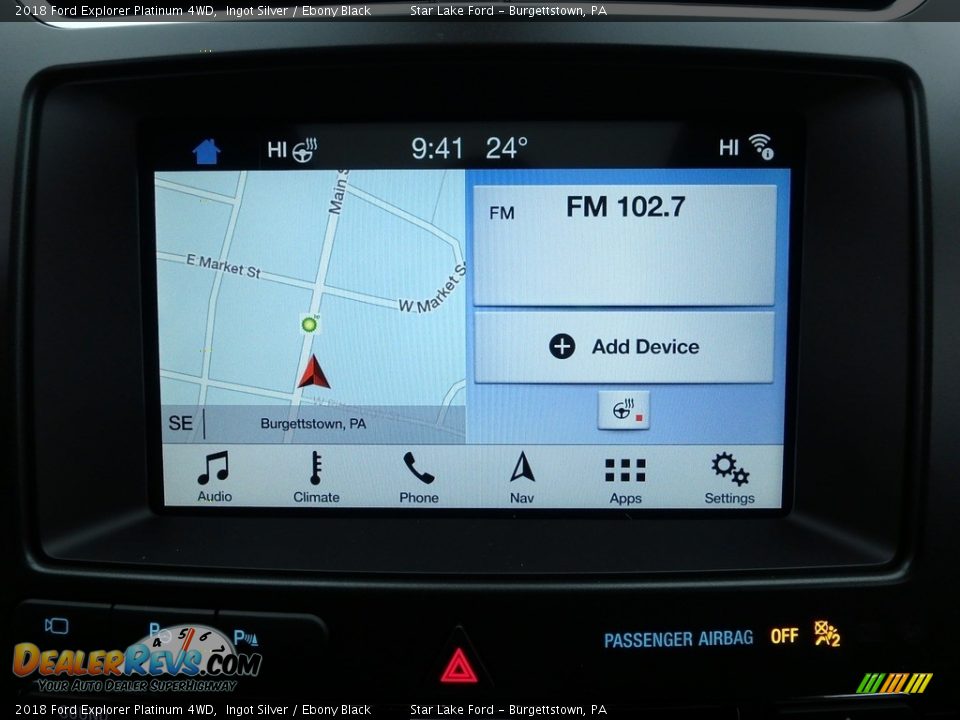 2018 Ford Explorer Platinum 4WD Ingot Silver / Ebony Black Photo #18