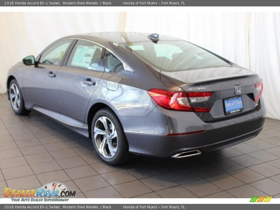 2018 Honda Accord EX-L Sedan Modern Steel Metallic / Black Photo #6