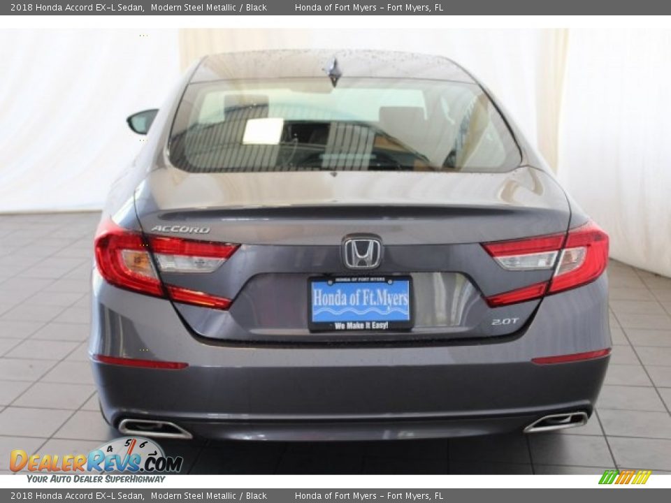 2018 Honda Accord EX-L Sedan Modern Steel Metallic / Black Photo #7