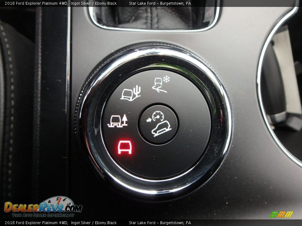 2018 Ford Explorer Platinum 4WD Ingot Silver / Ebony Black Photo #20