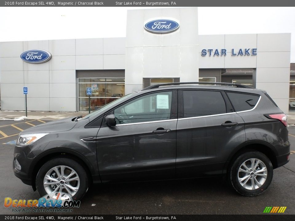 2018 Ford Escape SEL 4WD Magnetic / Charcoal Black Photo #1