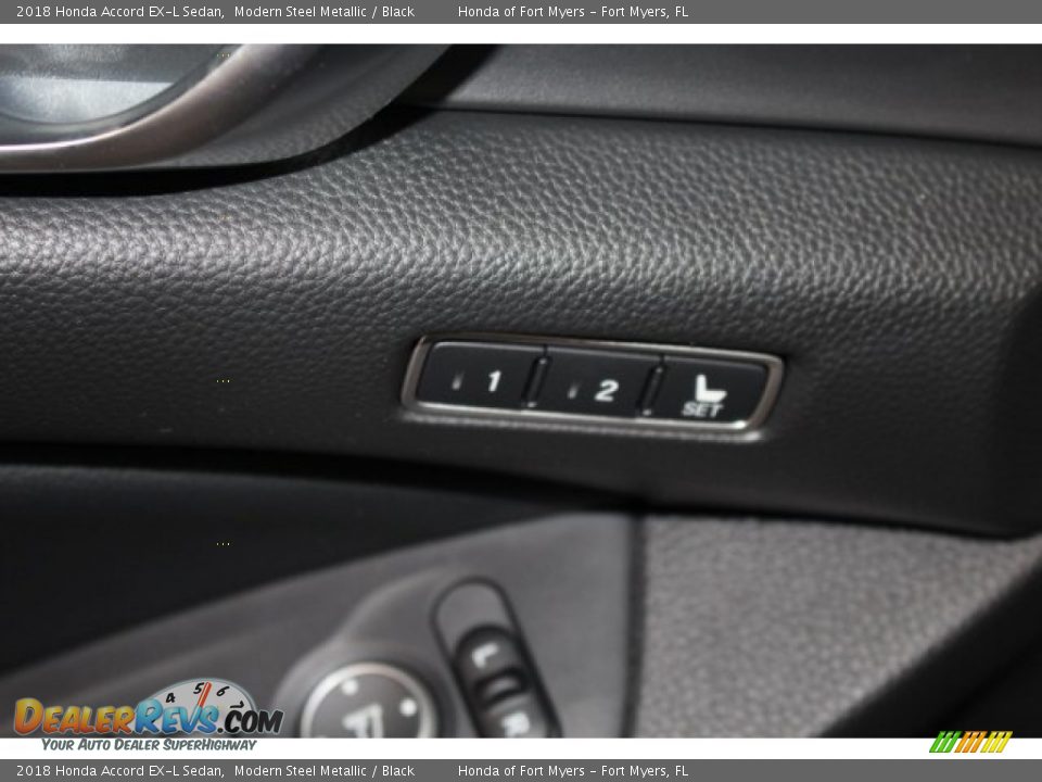 2018 Honda Accord EX-L Sedan Modern Steel Metallic / Black Photo #13