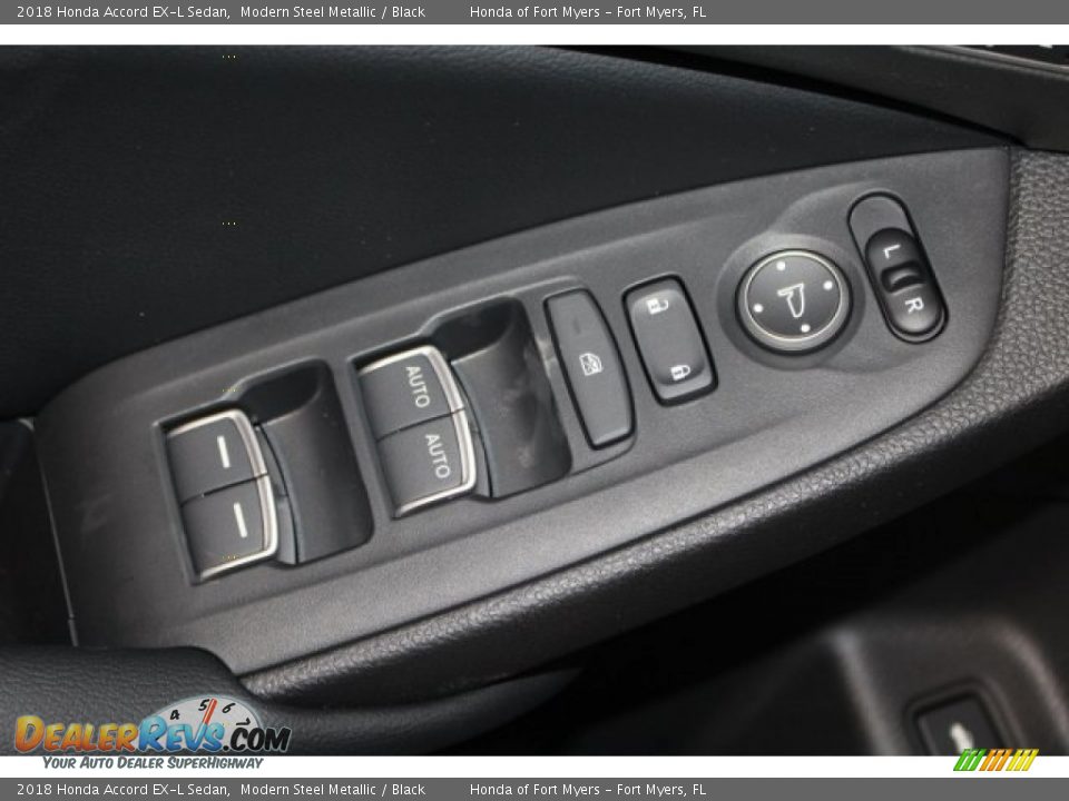2018 Honda Accord EX-L Sedan Modern Steel Metallic / Black Photo #14