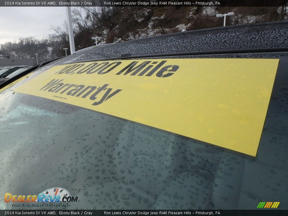 2014 Kia Sorento SX V6 AWD Ebony Black / Gray Photo #10