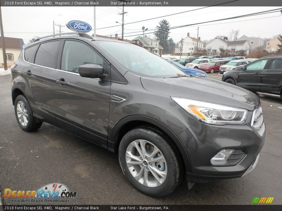 2018 Ford Escape SEL 4WD Magnetic / Charcoal Black Photo #3