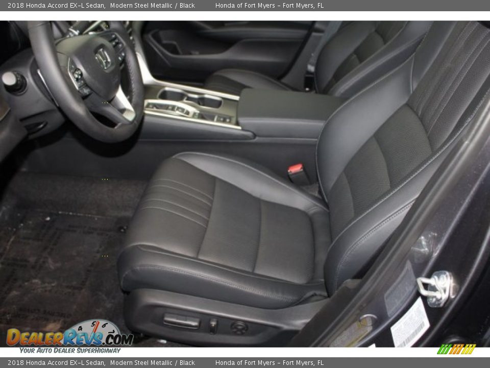 2018 Honda Accord EX-L Sedan Modern Steel Metallic / Black Photo #15