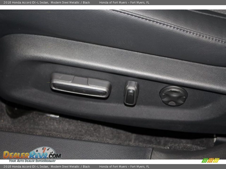 2018 Honda Accord EX-L Sedan Modern Steel Metallic / Black Photo #16