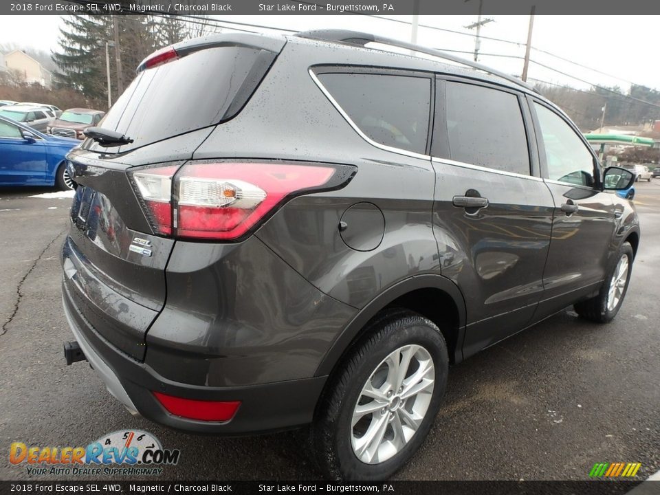 2018 Ford Escape SEL 4WD Magnetic / Charcoal Black Photo #5