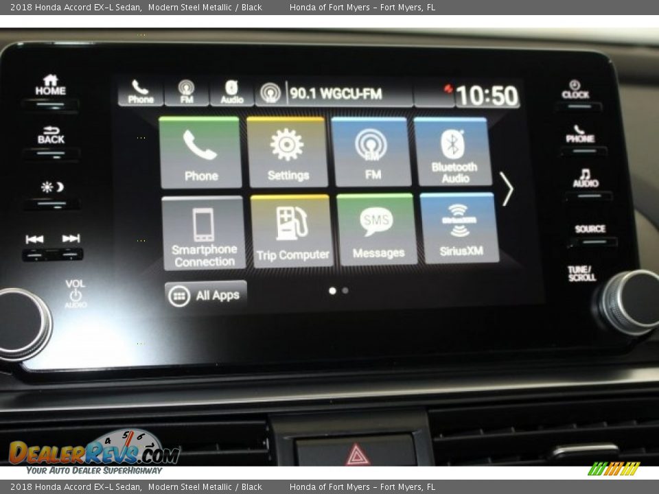 2018 Honda Accord EX-L Sedan Modern Steel Metallic / Black Photo #21