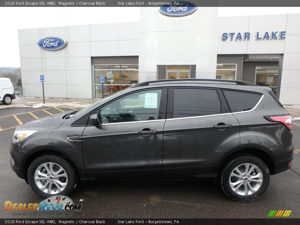2018 Ford Escape SEL 4WD Magnetic / Charcoal Black Photo #9