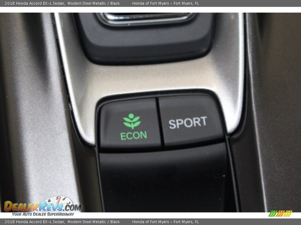 2018 Honda Accord EX-L Sedan Modern Steel Metallic / Black Photo #26