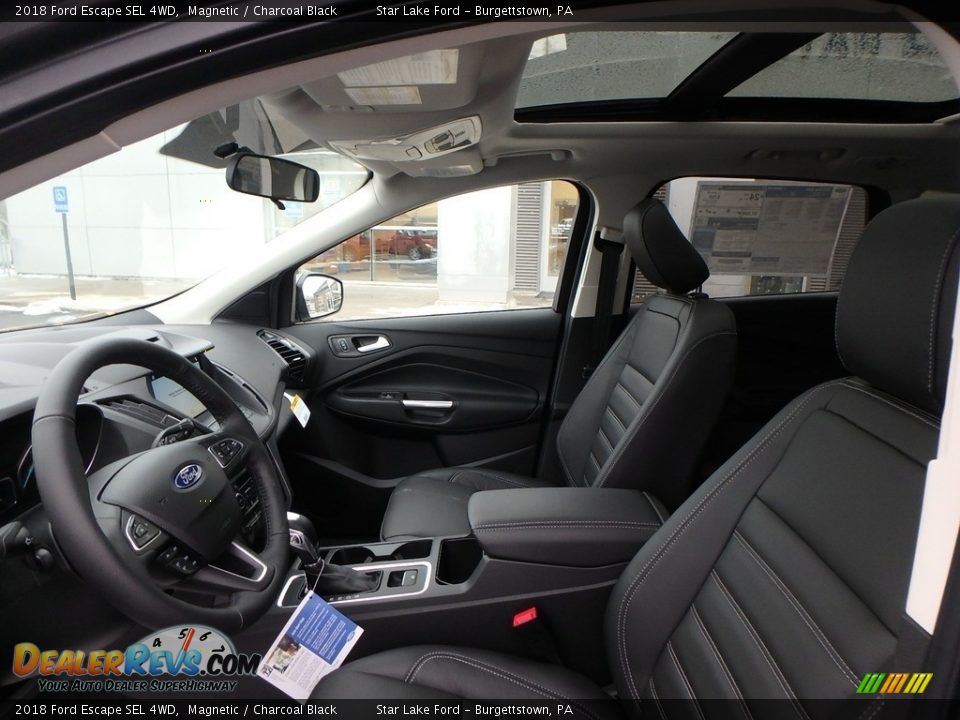 2018 Ford Escape SEL 4WD Magnetic / Charcoal Black Photo #10
