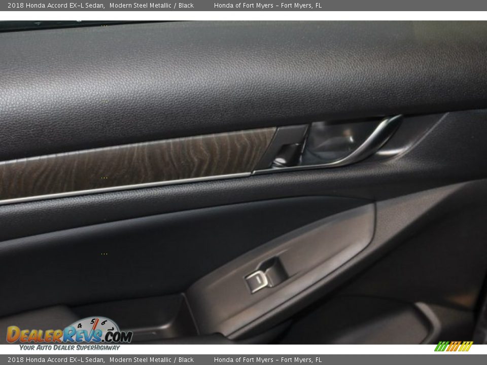 2018 Honda Accord EX-L Sedan Modern Steel Metallic / Black Photo #28