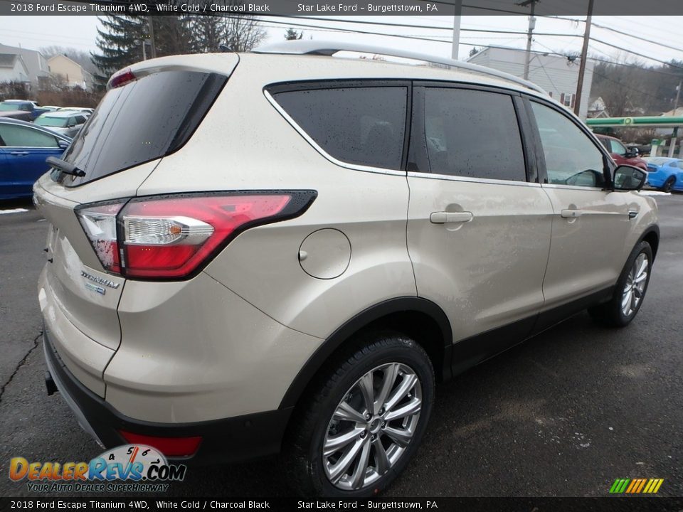 2018 Ford Escape Titanium 4WD White Gold / Charcoal Black Photo #5