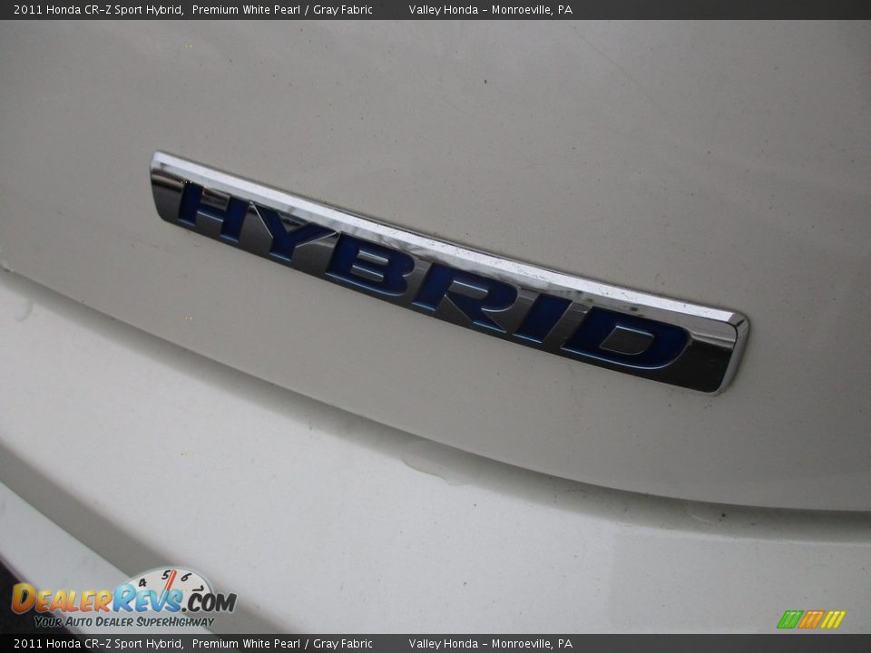 2011 Honda CR-Z Sport Hybrid Premium White Pearl / Gray Fabric Photo #6