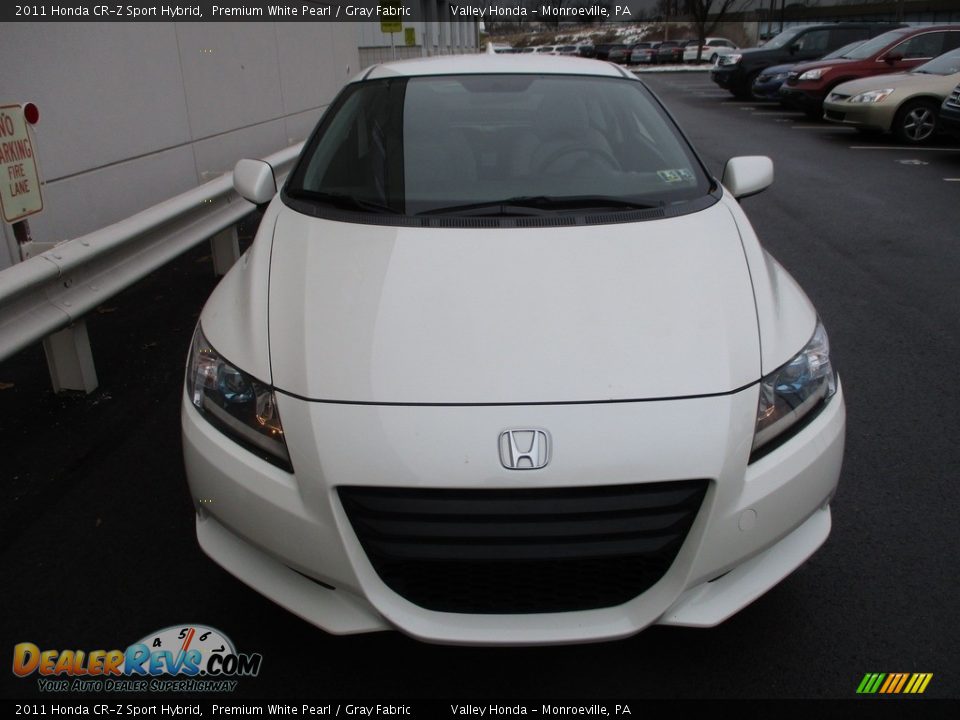 2011 Honda CR-Z Sport Hybrid Premium White Pearl / Gray Fabric Photo #9