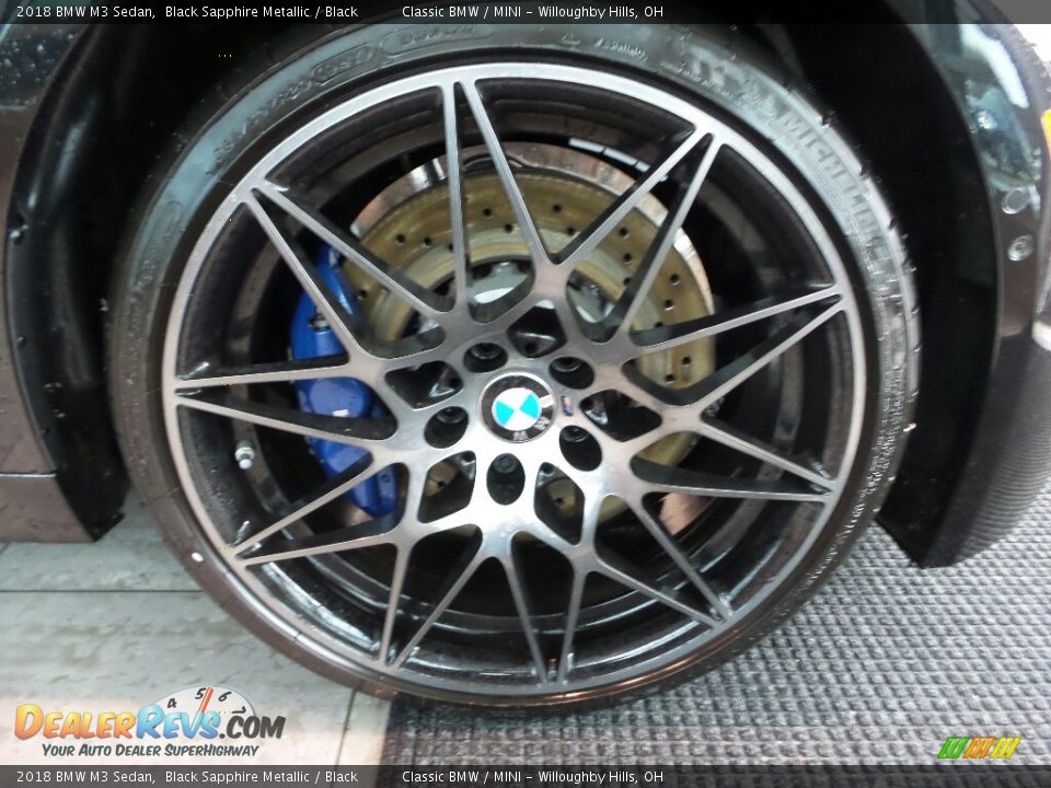 2018 BMW M3 Sedan Black Sapphire Metallic / Black Photo #4
