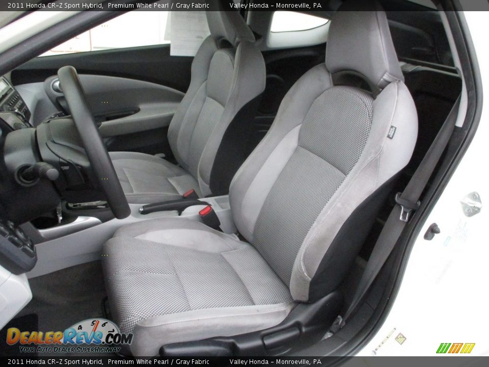 2011 Honda CR-Z Sport Hybrid Premium White Pearl / Gray Fabric Photo #12