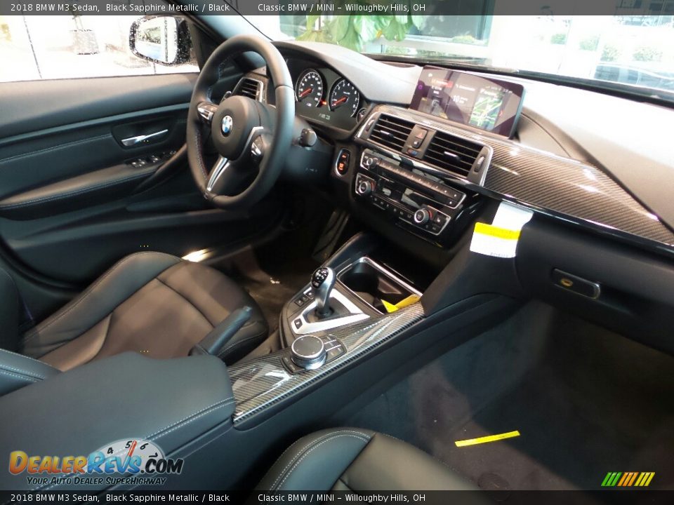 2018 BMW M3 Sedan Black Sapphire Metallic / Black Photo #5