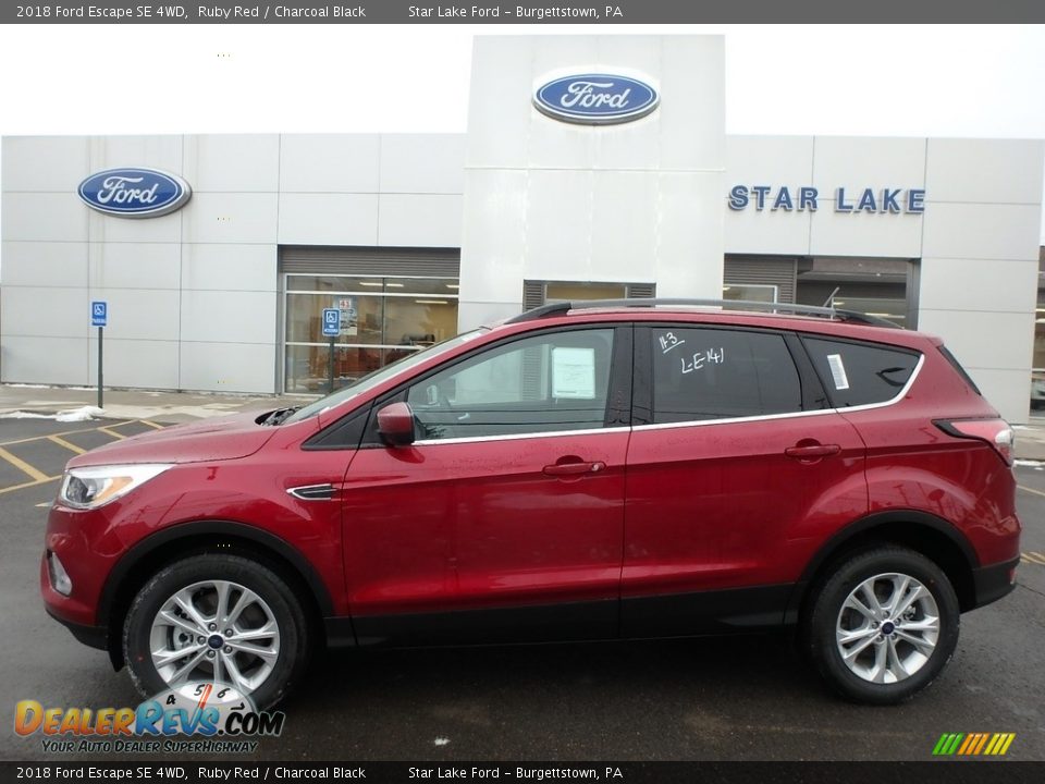 2018 Ford Escape SE 4WD Ruby Red / Charcoal Black Photo #1