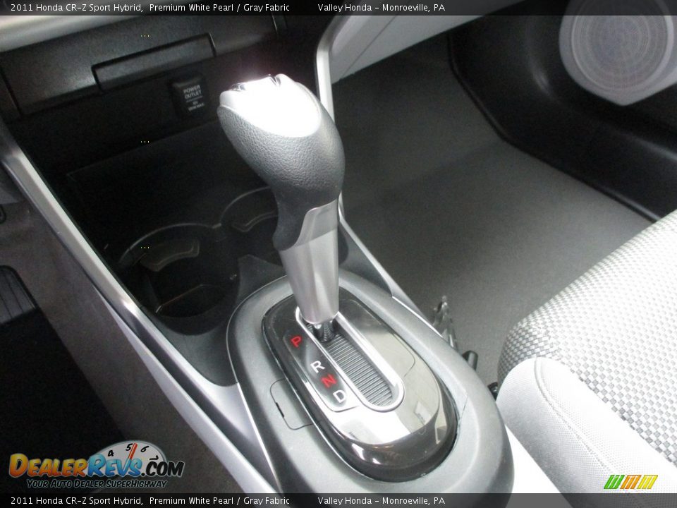 2011 Honda CR-Z Sport Hybrid Premium White Pearl / Gray Fabric Photo #15