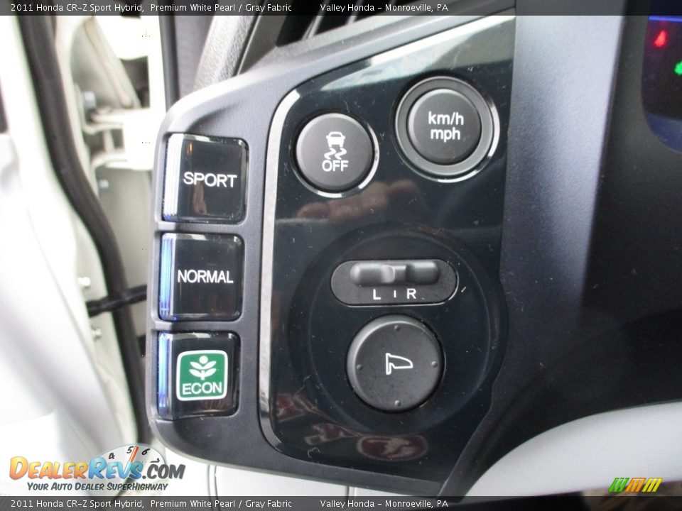2011 Honda CR-Z Sport Hybrid Premium White Pearl / Gray Fabric Photo #17